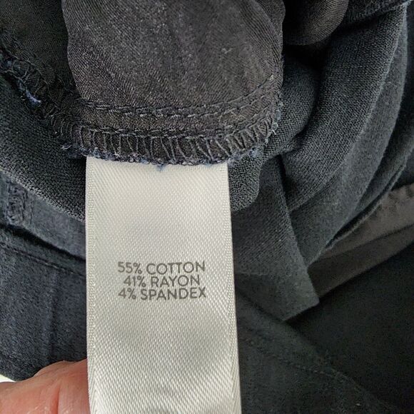 J Jill Women Dress Pants Size 22 Premium Bi-Stretch Trouser Black Mid Rise Ankle - Picture 8 of 10